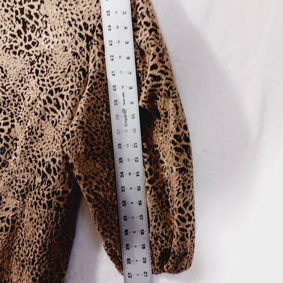 Anthropologie, Maeve, NWT, Knit Animal Print Mini Dress, Size 20W, Back Cutout - Picture 15 of 16